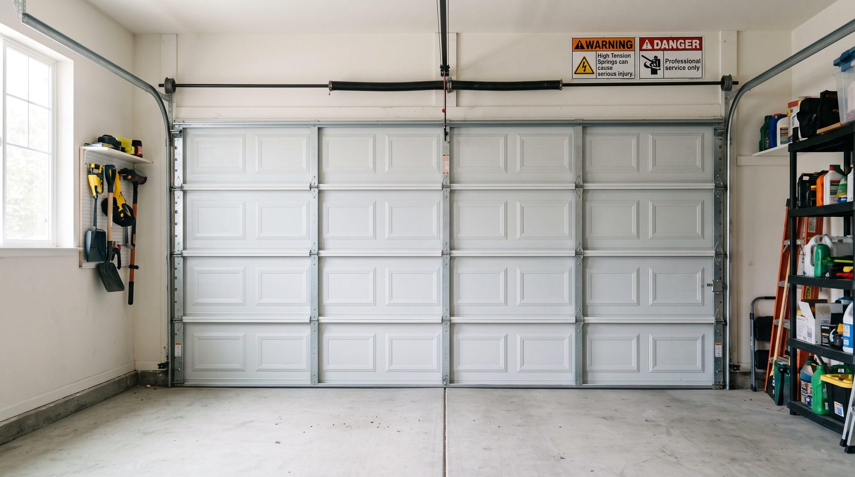 spring repair warning signs image for Milpitas Garage Doors