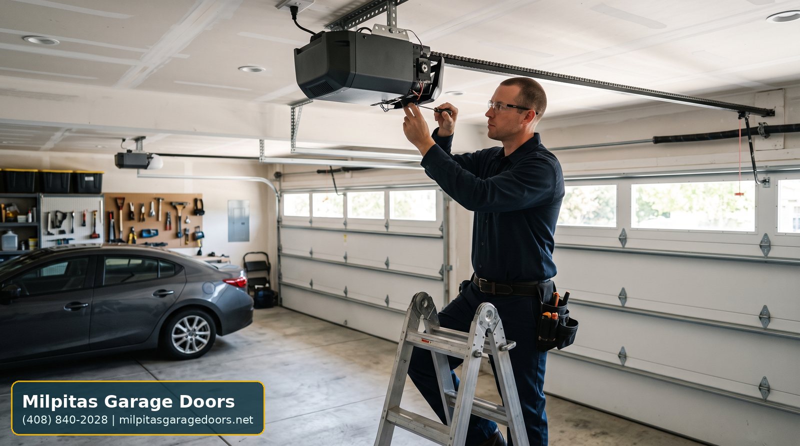 Garage door opener repair visual for Milpitas Garage Doors
